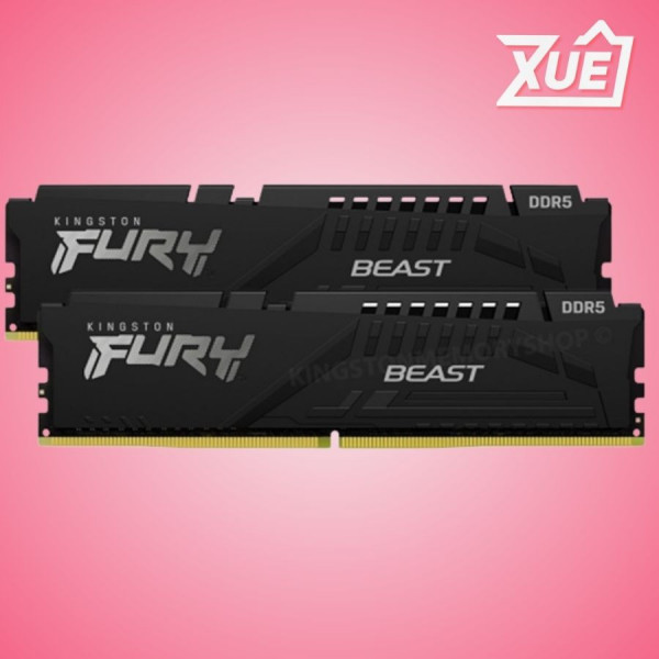  RAM KINGSTON FURY BEAST 32GB (2X16GB) DDR5 5600MHZ (KF556C40BBK2-32WP) 