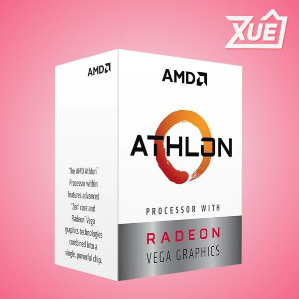 CPU AMD ATHLON 3000G (AMD AM4 - 2 CORE - 4 THREAD - BASE 3.5GHZ - CACHE 5MB) BOX