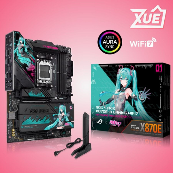 MAINBOARD ASUS ROG STRIX X870E-H GAMING WIFI7 HATSUNE MIKU EDITION