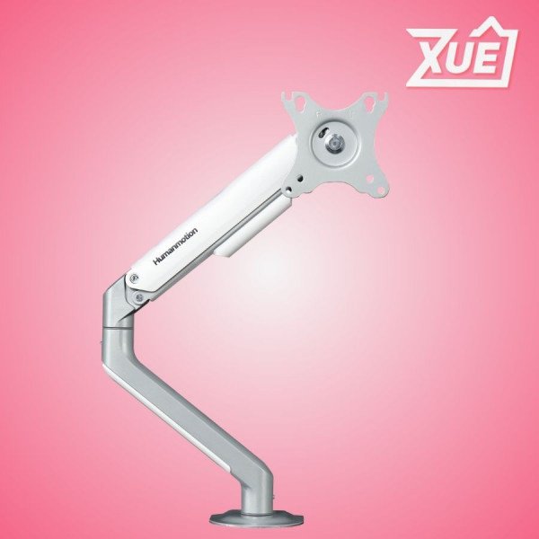 GIÁ ĐỠ 2 MÀN HÌNH HUMAN MOTION T6 PRO DUAL (17- 32 INCH) MÀU TRẮNG BẠC