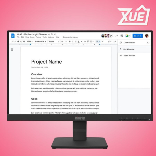 MÀN HÌNH LENOVO THINKVISION S22-4E (21.5 INCH - IPS - FHD - 100HZ - 4MS)(64CBKAT6AE  )