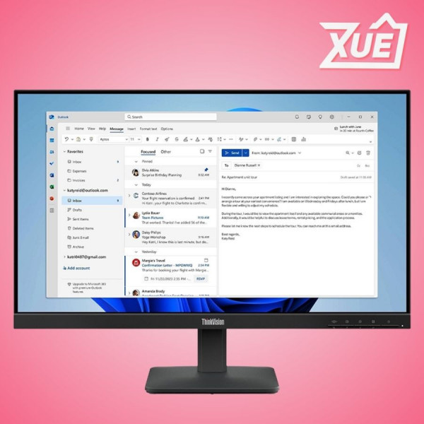 MÀN HÌNH LENOVO THINKVISION S24-4E (23.8 INCH - IPS - FHD - 100HZ - 4MS)(64B5KAR1VN)