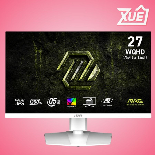 MÀN HÌNH MSI MAG 274QRFW E20 (27 INCH - IPS - 2K - 200HZ - 0.5MS - TRẮNG)