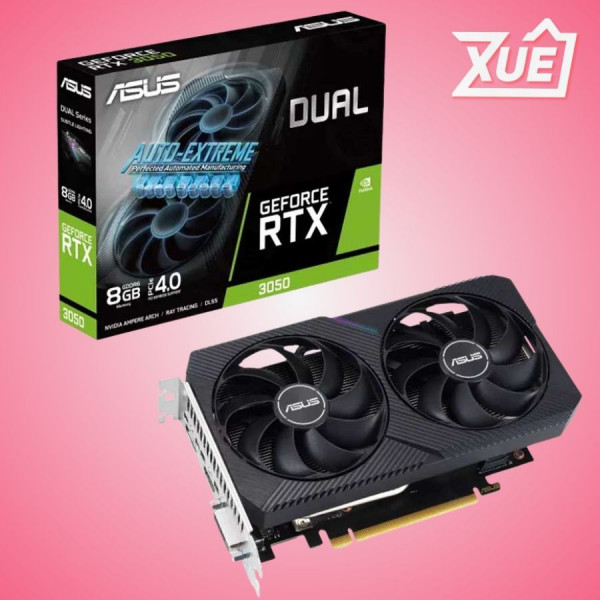 VGA ASUS DUAL GEFORCE RTX 3050 8GB V2 GDDR6 (DUAL-RTX3050-8G-V2)