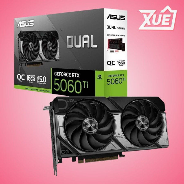 CARD MÀN HÌNH ASUS GEFORCE RTX 5060TI OC 16GB GDDR7 (DUAL-RTX5060TI-O16G)