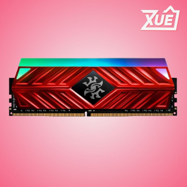 RAM ADATA SPECTRIX D41 RGB RED 8GB (1X8GB) DDR4 3600MHZ (AX4U36008G18I-SR41)