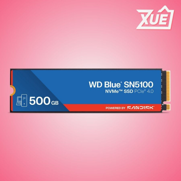 Ổ CỨNG SSD WD BLUE SN5100 500GB NVME PCIE GEN4 X4 (WDS500G5B0E)