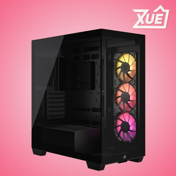 VỎ CASE CORSAIR 3500X RGB TEMPERED GLASS (MID-TOWER, BLACK, 3 FAN ) CC-9011278-WW