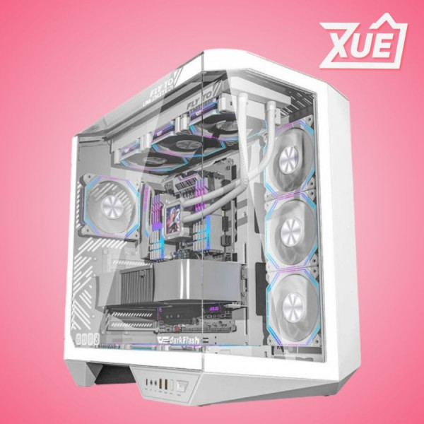 VỎ CASE DARKFLASH DY470 WHITE (ATX, MID TOWER,MÀU TRẮNG)