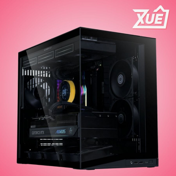 VỎ CASE LIAN LI O11D MINI V2 FLOW BLACK ( SẴN 5 FAN)
