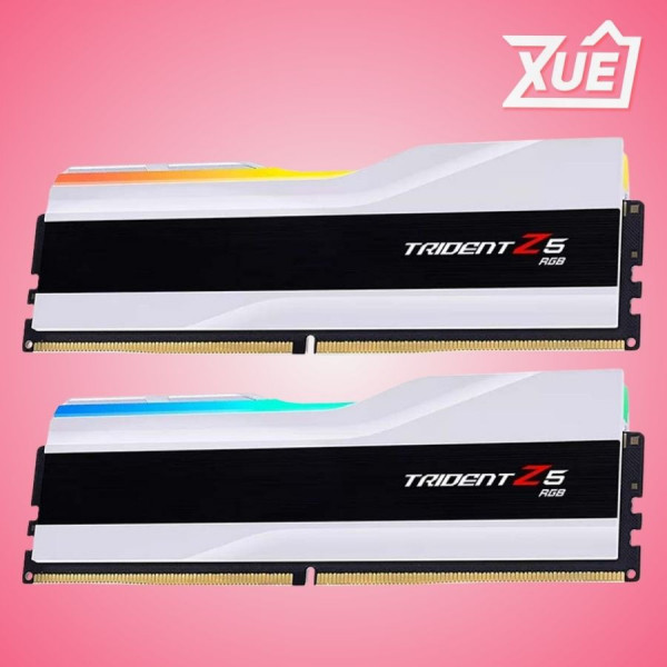 RAM G.SKILL TRIDENT Z5 RGB 64GB 6000MHZ DDR5 (2X32GB) WHITE (F5-6000J3636F32GX2-TZ5RW)