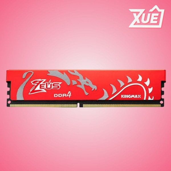 RAM KINGMAX 8GB DDR4-3200MHZ HEATSINK ZEUS RED