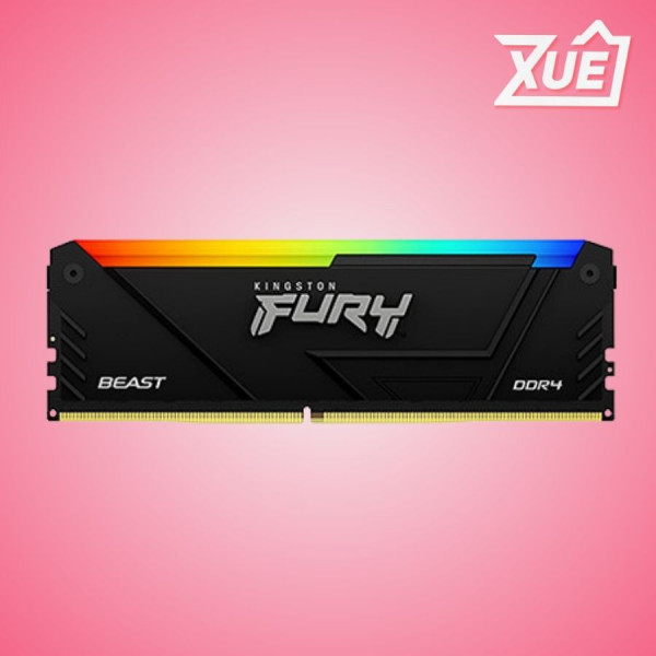 RAM KINGSTON FURY BEAST RGB 16GB DDR4 3733MHZ (KF437C19BB12A/16)