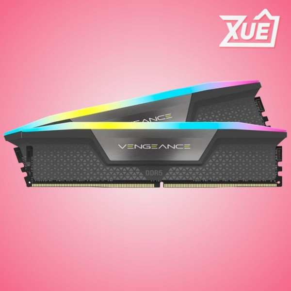 RAM CORSAIR VENGEANCE RGB 128GB (2X64GB) DDR5 6400MHZ (CMH128GX5M2B6400C42)