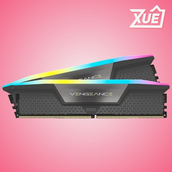 RAM CORSAIR VENGEANCE RGB 96GB (2X48GB) DDR5 6000MHZ (AMD EXPO+INTEL XMP) (CMH96GX5M2E6000Z36)