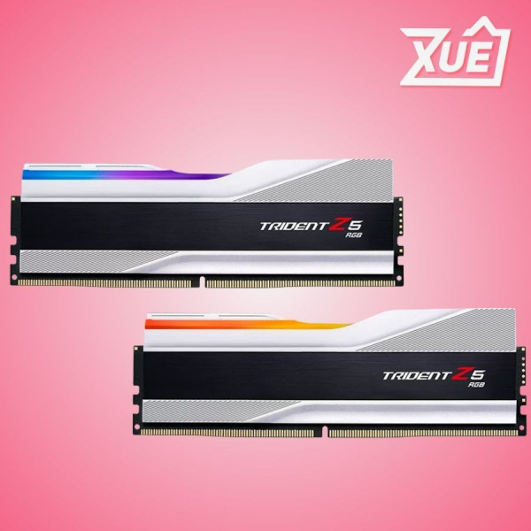 RAM G.SKILL TRIDENT Z5 RGB 32GB 6000MHZ DDR5 (2X16GB) SILVER (F5-6000J3636F16GX2-TZ5RS)