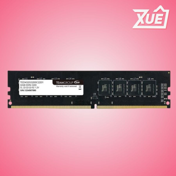 RAM PC TEAM 32GB (1X32GB) DDR4 BUS 3200 (TED432G3200C2201)