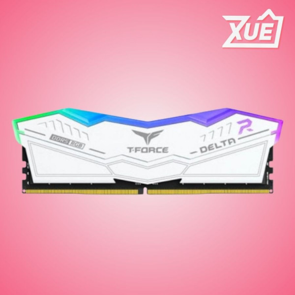 RAM PC TEAMGROUP T-FORCE DELTA RGB 16GB (1X16GB) DDR4 3600MHZ WHITE
