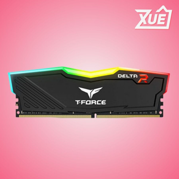 RAM TEAMGROUP T-FORCE DELTA BLACK RGB 8GB (1X8GB) DDR4 3200MHZ