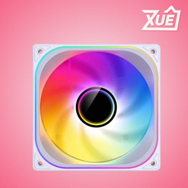 FAN CASE JONSBO ZB-120W WHITE LED ARGB ( FAN XUÔI)