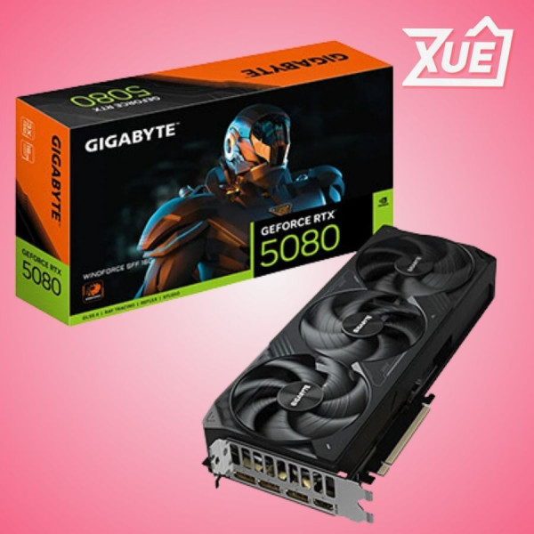 VGA GIGABYTE RTX 5080 WINDFORCE SFF 16GB (N5080WF3-16GD)