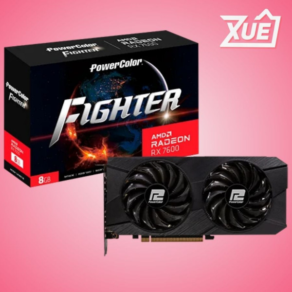 VGA POWERCOLOR FIGHTER RX 7600 8GB GDDR6 (RX7600 8G-F)