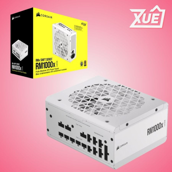 NGUỒN MÁY TÍNH CORSAIR RM1000X SHIFT WHITE (ATX 3.1, PCIE 5.1, 80 PLUS GOLD, FULL MODUL) CP-9020275-NA