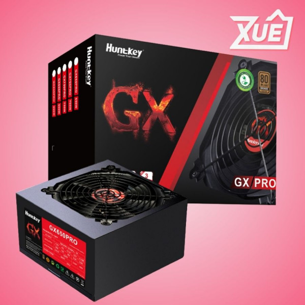 NGUỒN MÁY TÍNH HUNTKEY GX650PRO  (650W-80 PLUS BRONZE)