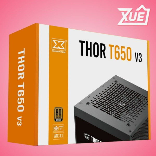 NGUỒN XIGMATEK THOR T650 V3 ( 650W - 80PLUS BRONZE ) -  EN45998