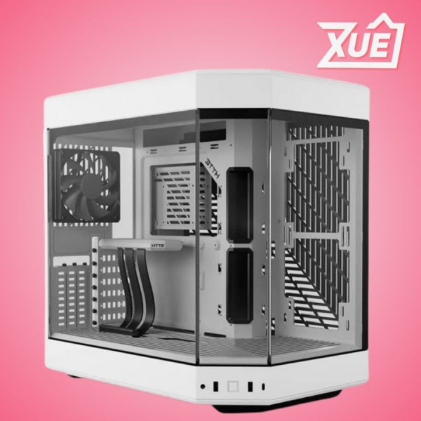 VỎ CASE HYTE Y60 SNOW WHITE ( ATX - 3 FAN - CABLE PCIE 4.0 )