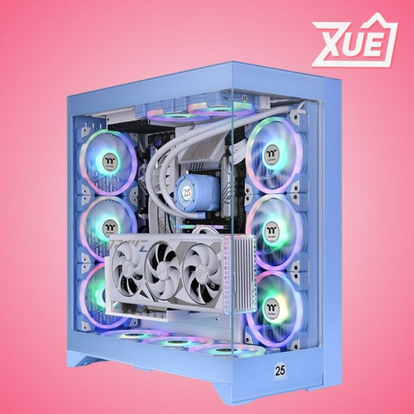 VỎ CASE MÁY TÍNH THERMALTAKE CTE E600 TG BLUE ( MID TOWER - MÀU XANH )