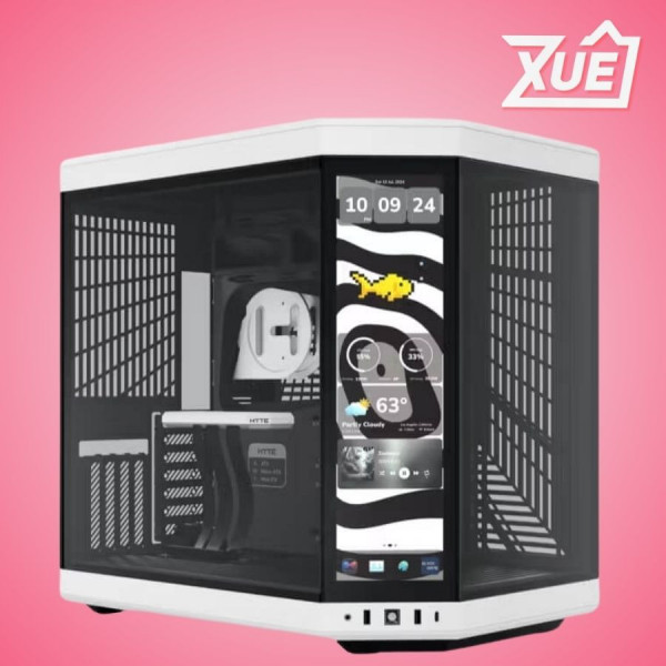 VỎ CASE HYTE Y70 TOUCH INFINITE CASE PANDA BLACK/WHITE ( PCIE 4.0 RISER CABLE - MID TOWER - MÀN HÌNH HIỂN THỊ ) 
