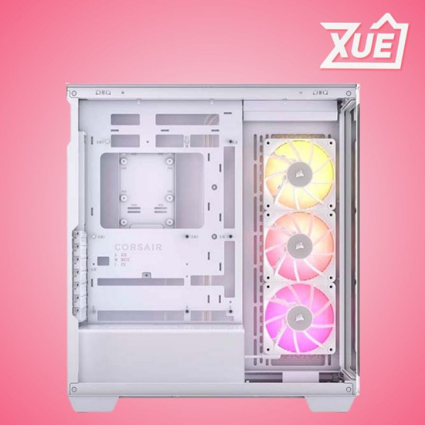 VỎ MÁY TÍNH CORSAIR 3500X RGB TEMPERED GLASS ( MID TOWER - 3 FAN ARGB - WHITE) ( CC-9011279-WW )