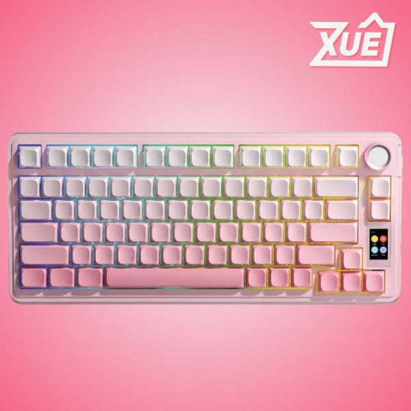 BÀN PHÍM CƠ AULA S75 PRO PINK GRADIENT GREY WOOD V3 SWITCH