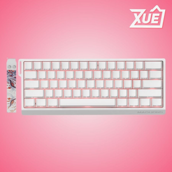BÀN PHÍM CƠ MADLIONS MAD60 HE RGB WHITE