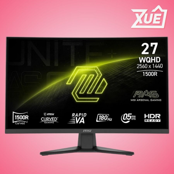 MÀN HÌNH GAMING MSI MAG 275CQF E18 (27 INCH - VA - 2K - 180HZ - 0.5MS)