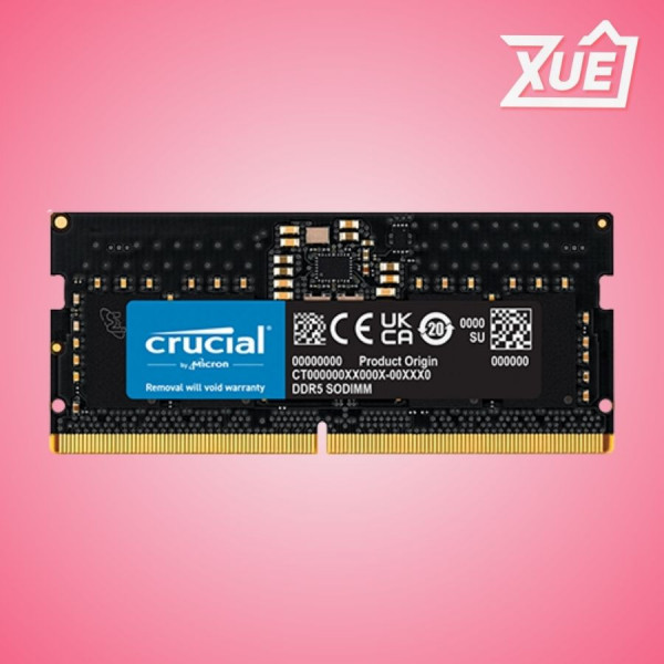 RAM LAPTOP CRUCIAL 16GB DDR5 BUS 4800MHZ CL40 (CT16G48C40S5)