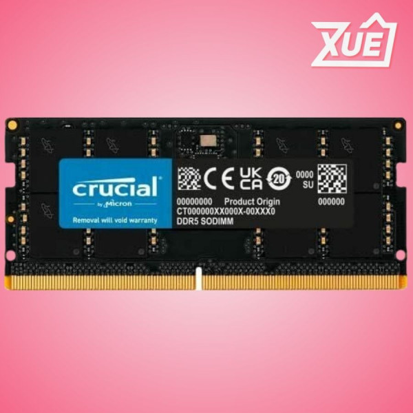 RAM LAPTOP CRUCIAL 8GB DDR5 BUS 5600 (CT8G56C46S5)