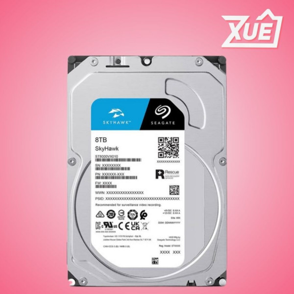 Ổ CỨNG HDD SEAGATE SKYHAWK 8TB SATA 5400RPM 256MB CACHE (ST8000VX010)