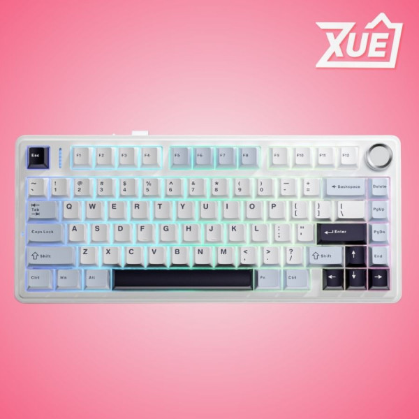 BÀN PHÍM CƠ AULA F75 3 MODE GLACIER BLUE ICE VEIN SWITCH