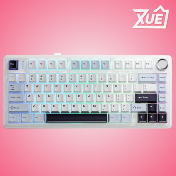 BÀN PHÍM CƠ AULA F75 3 MODE GLACIER BLUE REAPER SWITCH