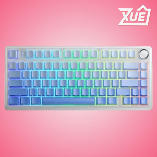 BÀN PHÍM CƠ AULA F75 WHITE BLUE GRADIENT REAPER SWITCH