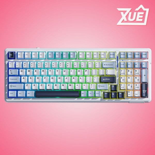 BÀN PHÍM CƠ AULA F99 3 MODE GLACIER BLUE REAPER SWITCH