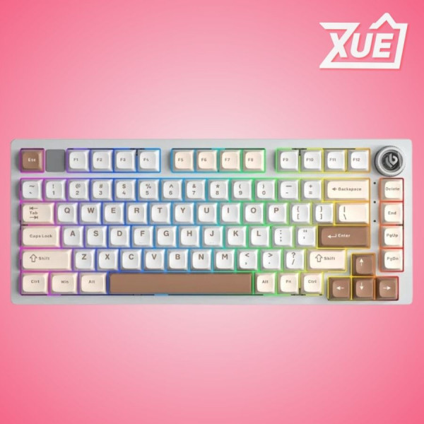 BÀN PHÍM CƠ LEOBOG HI75C PRO MILKY BROWN TURQUOISE SWITCH