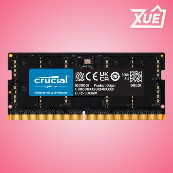 RAM LAPTOP CRUCIAL 32GB DDR5 BUS 5200 (CT32G52C42S5)