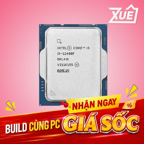 BỘ VI XỬ LÝ INTEL CORE I5-12400F - TRAY (UPTO 4.4GHZ, 6 NHÂN 12 LUỒNG, 18MB CACHE, 65W - SOCKET INTEL LGA 1700) 