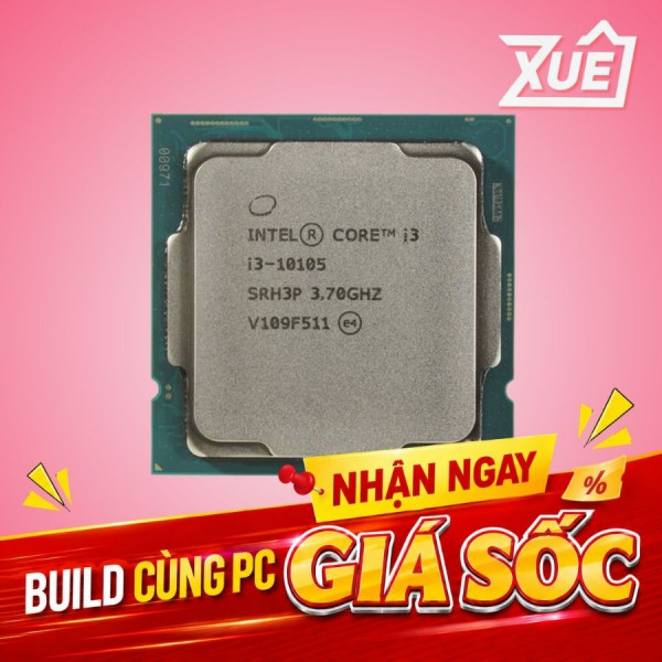 BỘ VI XỬ LÝ INTEL CORE I3-10105 (3.7GHZ TURBO UP TO 4.4GHZ, 4 NHÂN 8 LUỒNG, 6MB CACHE, 65W) - SOCKET INTEL LGA 1200 - TRAY