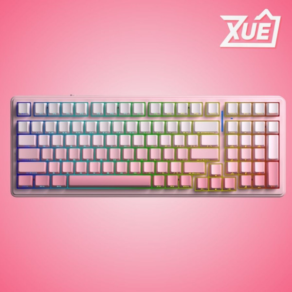BÀN PHÍM CƠ AULA F99 3 MODE PINK GRADIENT DREAM SAKURA SWITCH