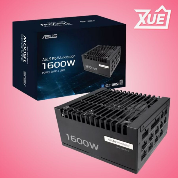 NGUỒN ASUS PRO WORKSTATION 1600P ASUS-PRO-WS-1600P (1600W, ATX 3.1, PCIE 5.0, 80 PLUS PLATINUM, FULL MODULAR, RANGE 200-240VAC, 10 NĂM BẢO HÀNH)
