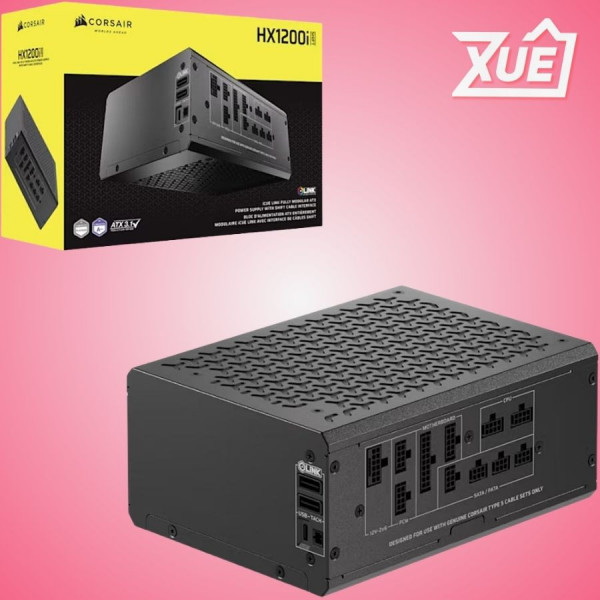 NGUỒN MÁY TÍNH CORSAIR HX1200I SHIFT - ATX 3.1 &AMP; PCIE 5.1 - 80 PLUS PLATINUM - FULL MODUL CP-9020267-NA
